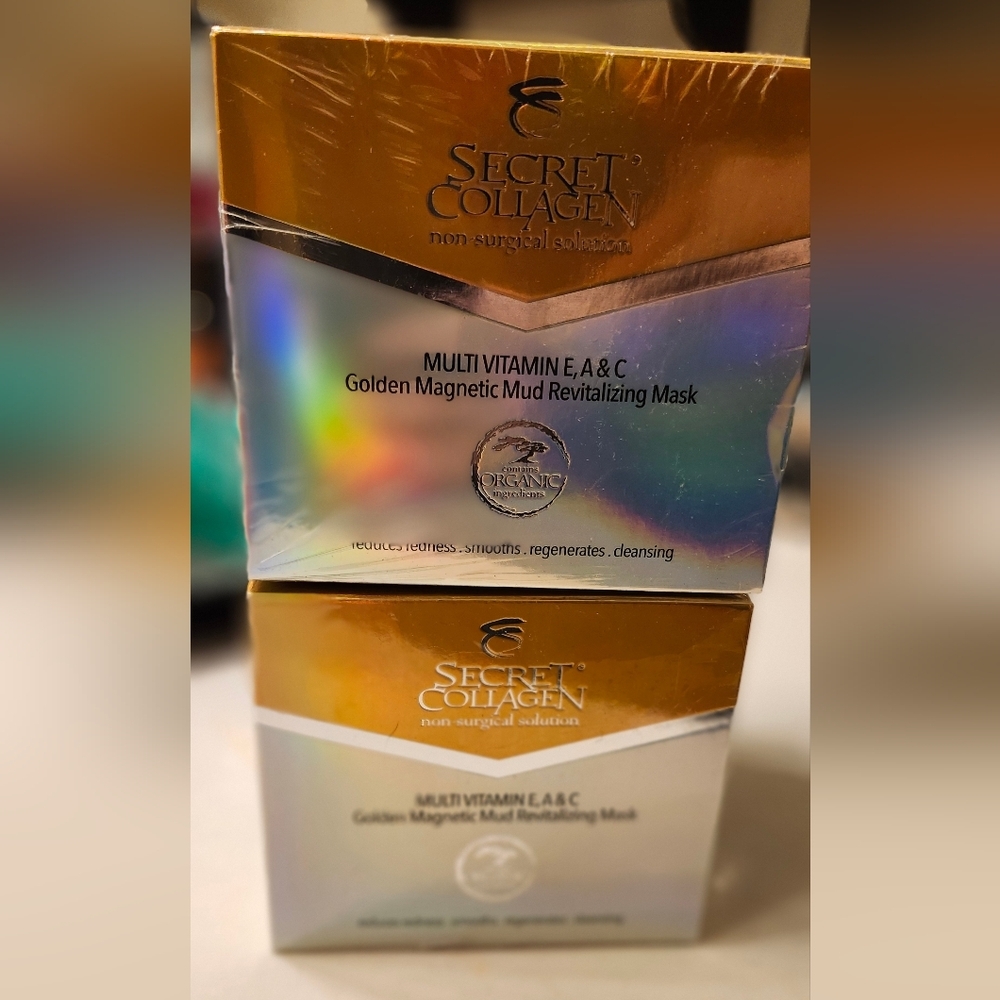 NIB-Multi-Vitamin E, A & C Golden Magnetic Mud Revitalizing Mask - Picture 8 of 9